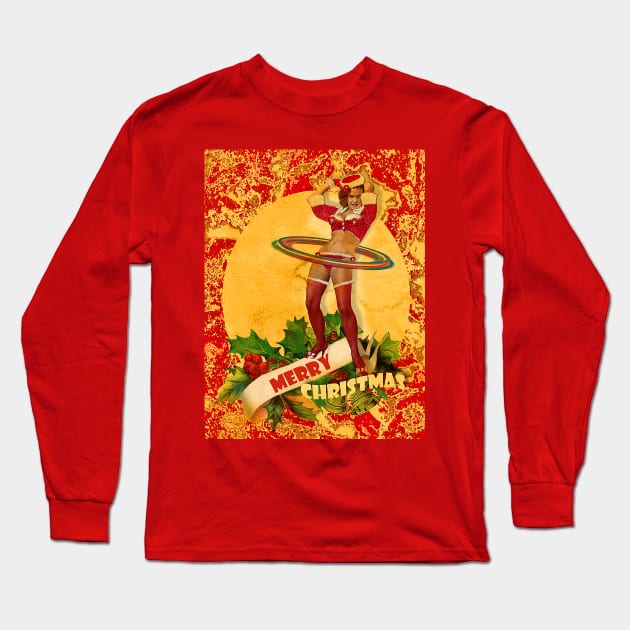 Another Christmas Pin-up Long Sleeve T-Shirt by PrivateVices